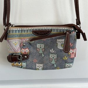 Union Bat owl shoulder strap purse